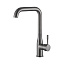 Смеситель для умывальника с гайкой. 35мм. Оружейная сталь. Латунь